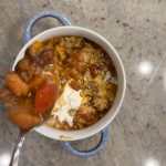 Easy, hearty, smoky, and simmered to perfection — this homemade chili is the ultimate bowl of cozy comfort.